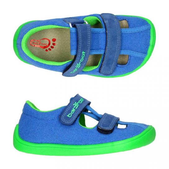 Zapatillas Deporte 3F Bar3foot Cross Verde Denim - Deditos Barefoot