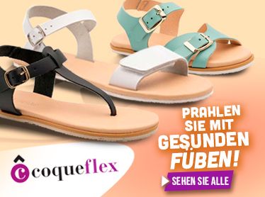 Respektvolle und barfüßige Sandalen von CoqueFlex