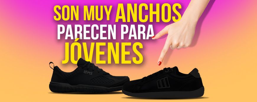 Son muy anchos… parecen para jóvenes